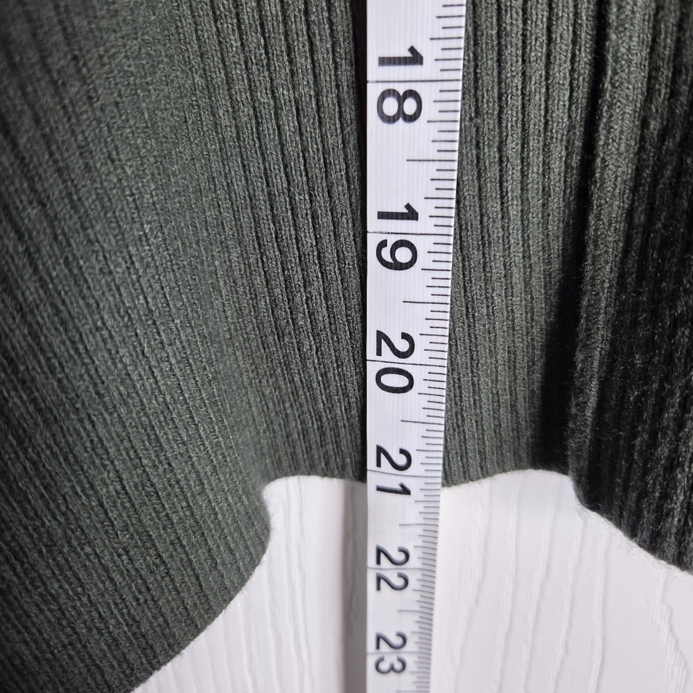 French Connection Dark Olive Crewneck Sweater-Size XS - Picture 11 of 12